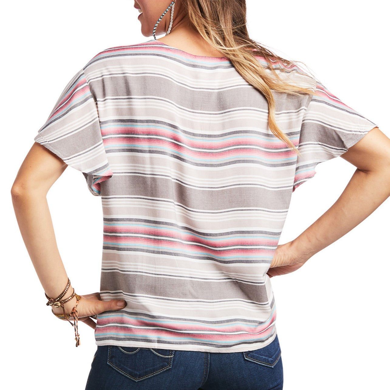 Ariat® Ladies R & R Multi Colored Short Sleeve Shirt 10039854