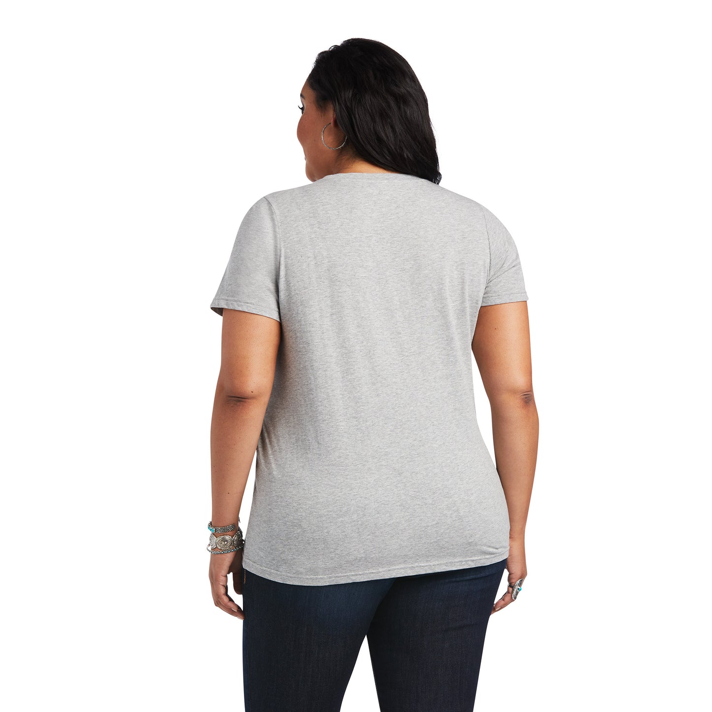 Ariat Women's REAL™ Tribal Lore Relaxed Grey T-Shirt 10040535