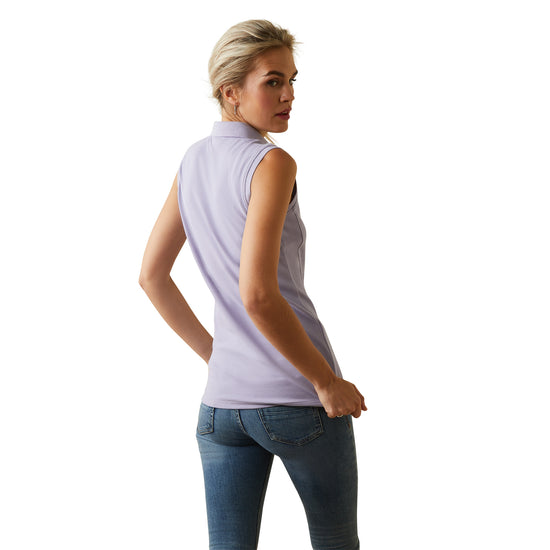 Ariat® Ladies Prix 2.0 Polo Heirloom Lilac Sleeveless Shirt 10043538