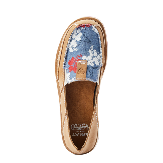 Ariat Ladies Cruiser Western Aloha Walnut Tan Slip On Shoes 10044515