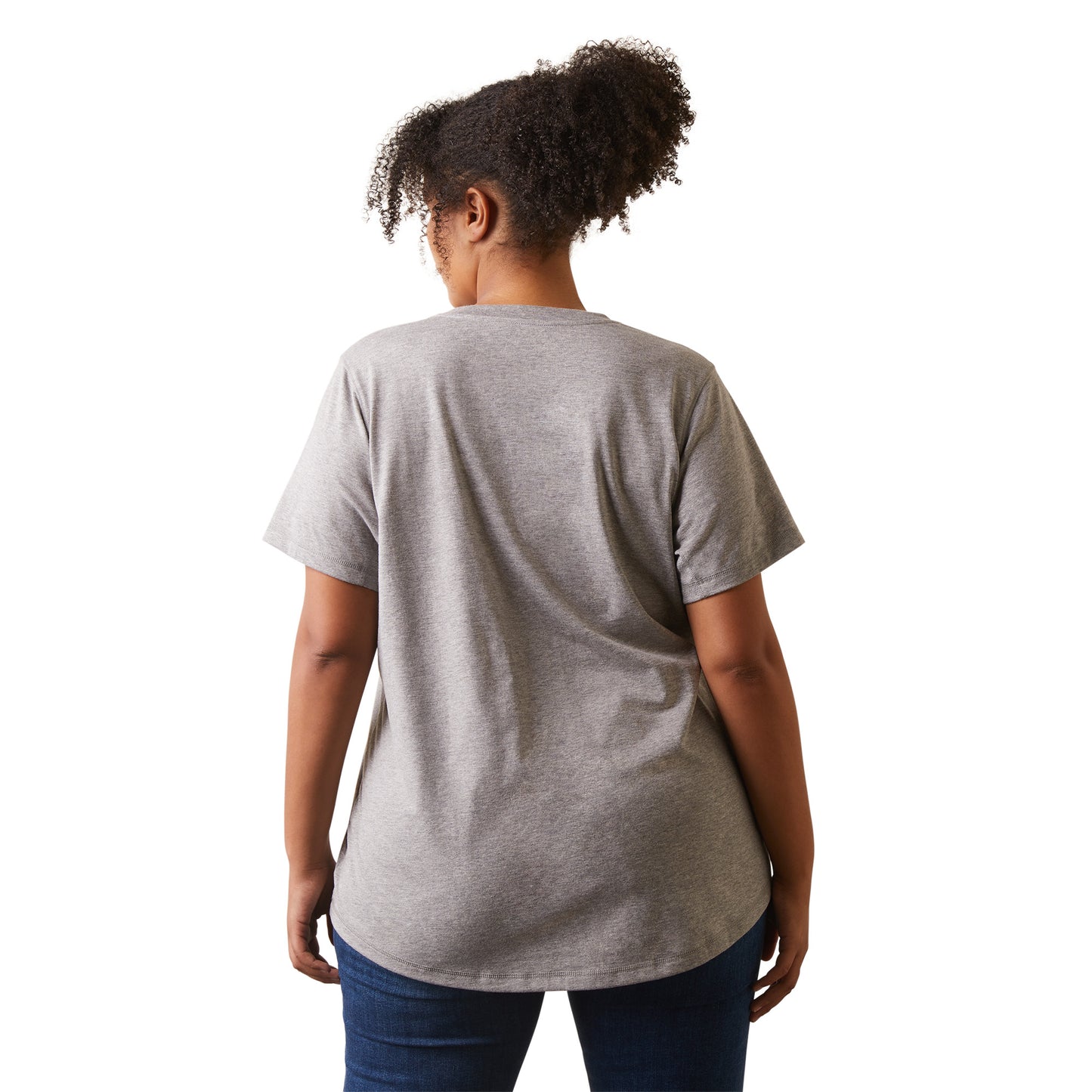 Ariat Ladies Rebar Workman Heather Grey T-Shirt 10043842
