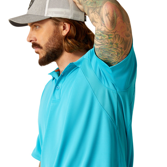 Ariat Men's AC Polo Turquoise Reef Shirt 10048850
