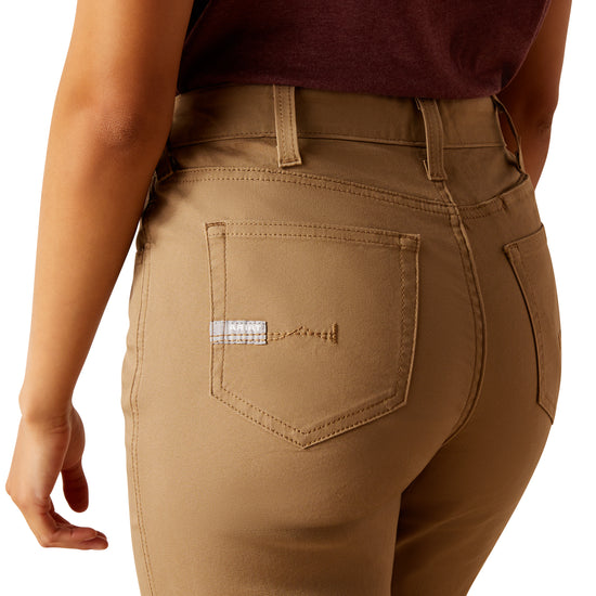 Ariat Ladies Rebar Made Tough™ Straight Leg Khaki Work Pants 10050622