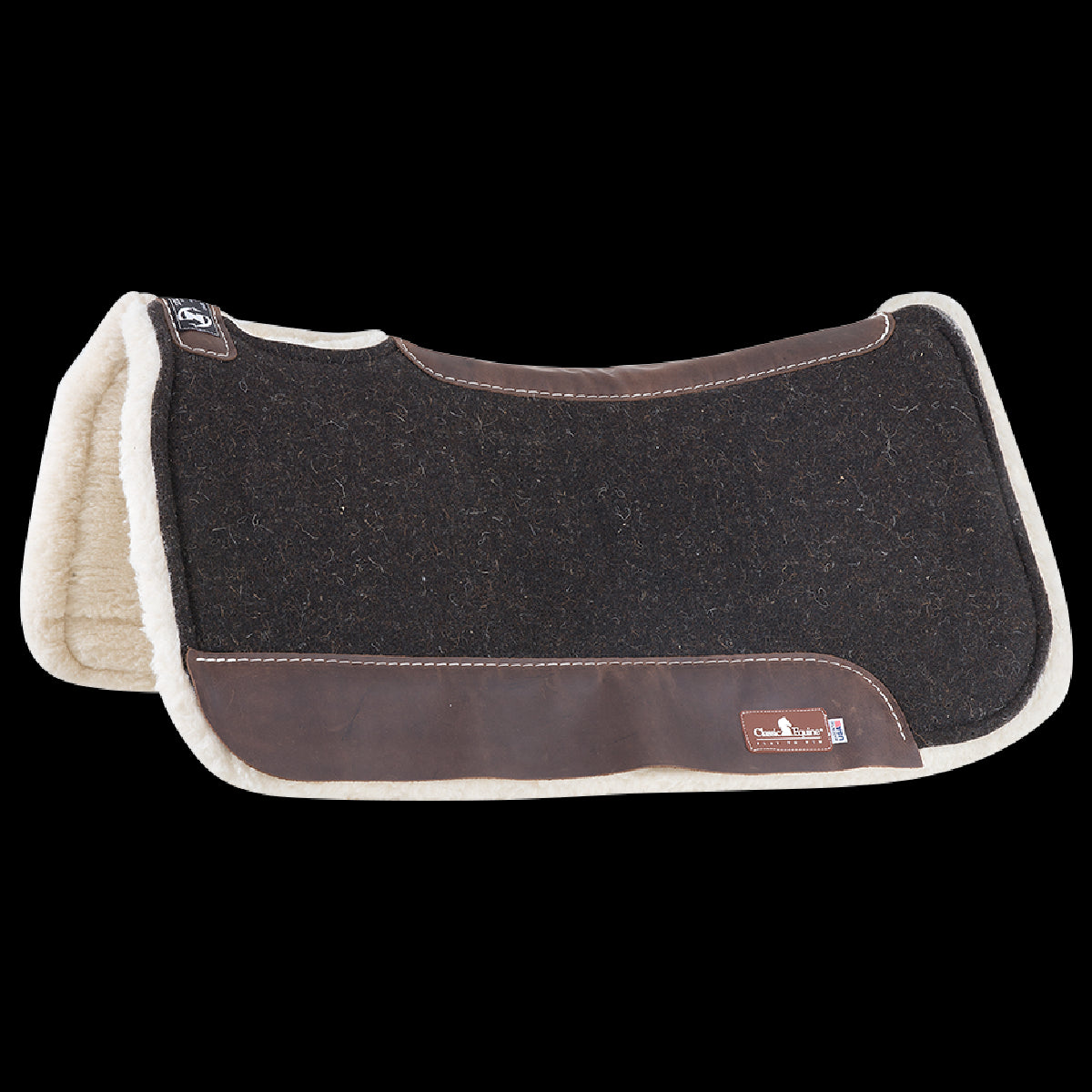 Classic Equine Zone Felt Top Saddle Pad with Fleece Bottom 31"x32