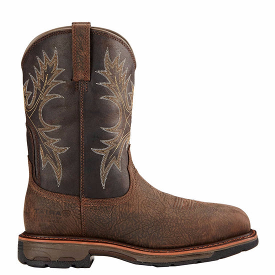 Ariat Men's Workhog H2O Wide Square Comp Toe Bruin Work Boots 10017420 - Wild West Boot Store