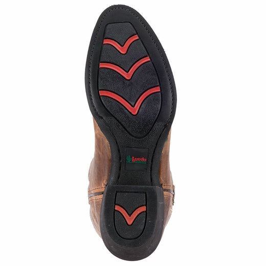 Laredo Men's Birchwood Tan Distressed Round Toe Boots 68452 - Wild West Boot Store