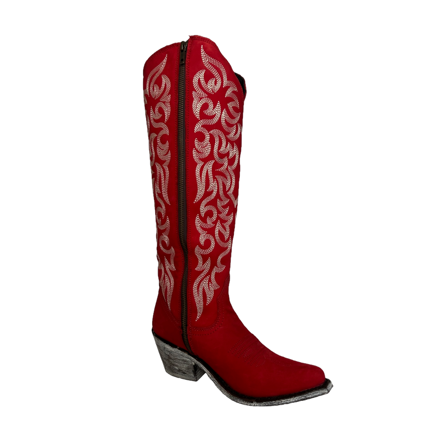 Liberty Black Ladies No Grease Rojo Red Round Toe Boots LB-712988X