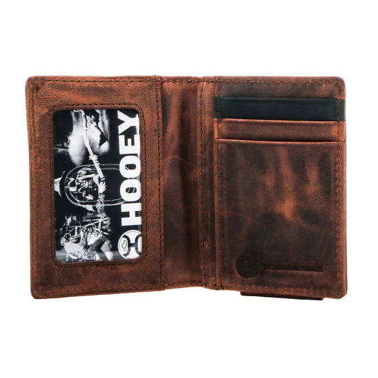 Hooey "Austin" Bi-fold Brown Aztec Money Clip Wallet HFBF005-BR