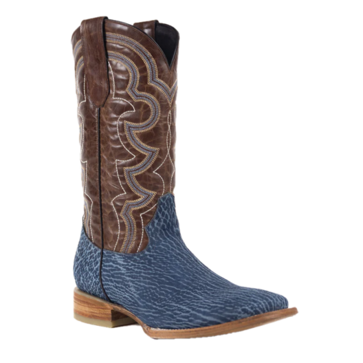 RockinLeather Men's Blue Buffalo Embroidered Western Boots 8025