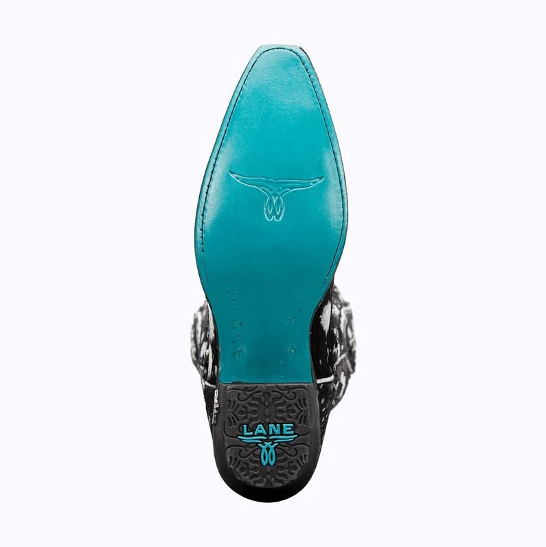 Lane Ladies Wild Hair Sterling Cinder Black Snip Toe Boots LB0486B