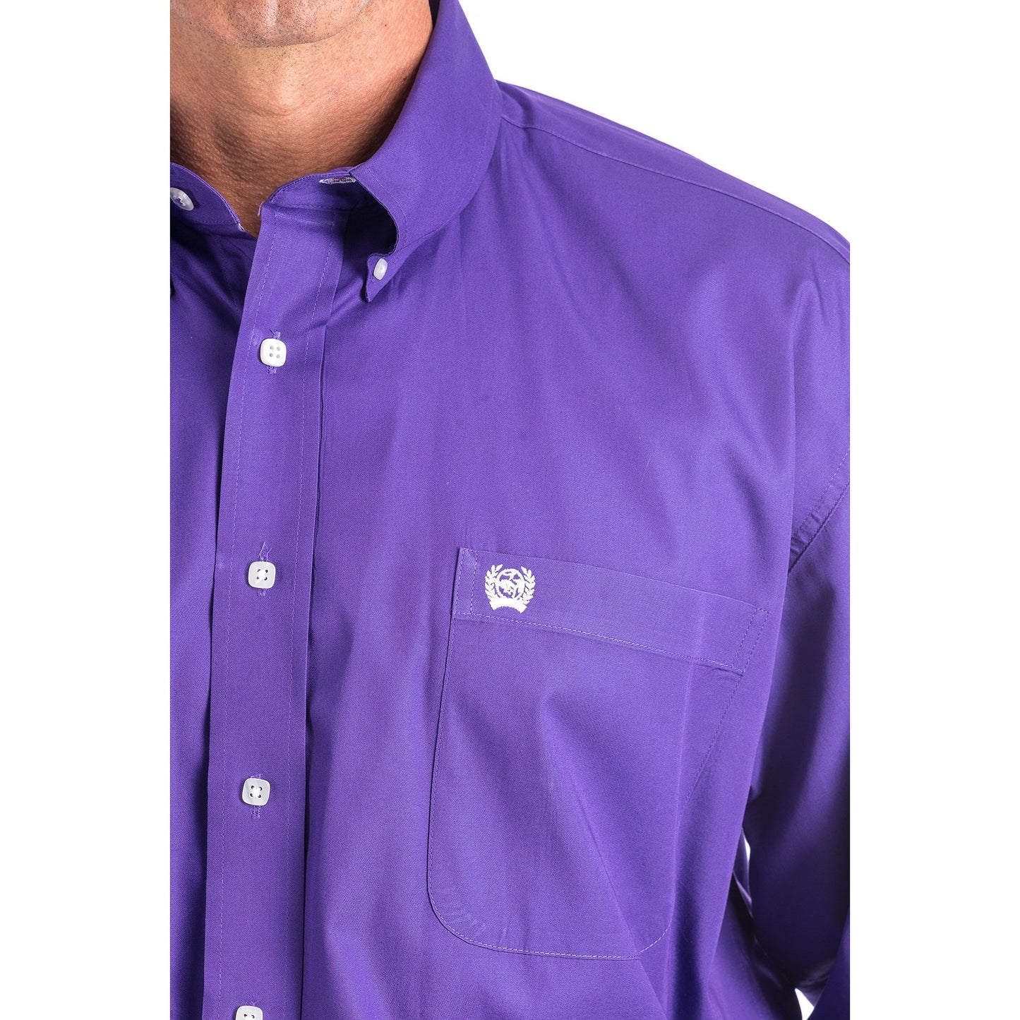 Cinch Men's Western Solid Purple Button-Down Shirt MTW1103802