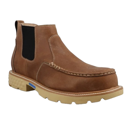 Twisted X Men's Ginger Brown Chelsea Nano Toe Work Boots MXCN002