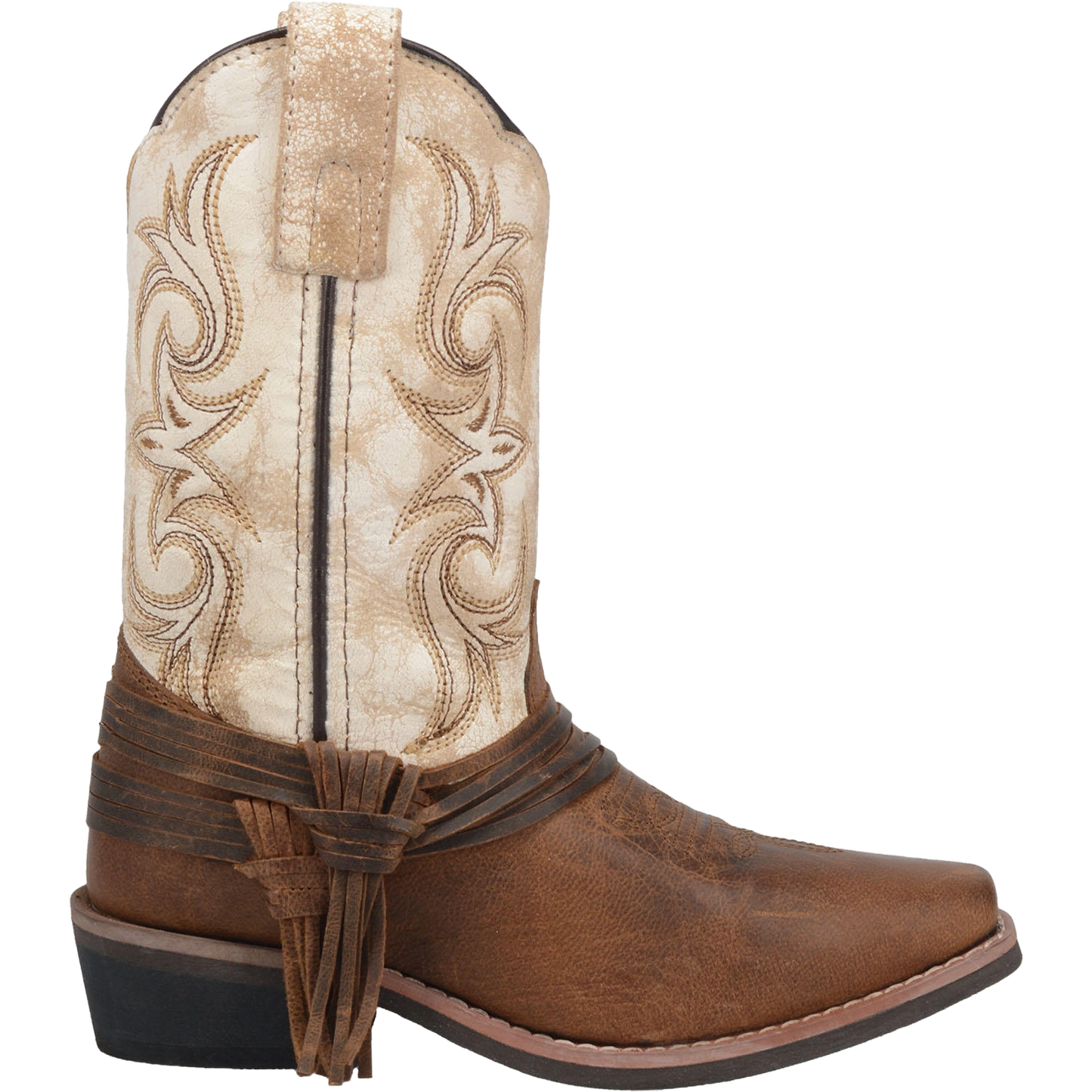Dan Post Girl's Lil Myra Brown And White Western Boots DPC2911