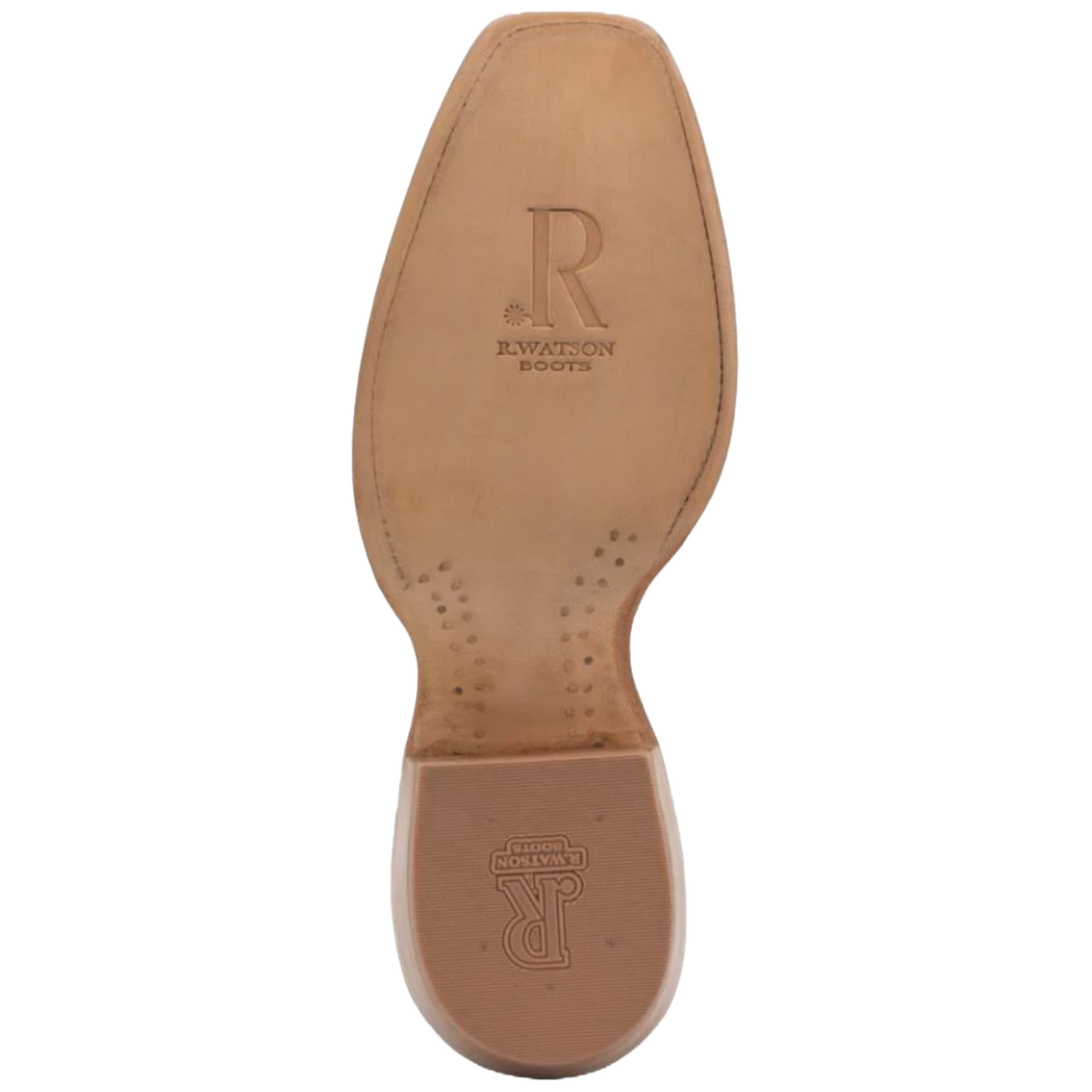 R. Watson Men's Mocha Sueded Nile Crocodile Indian Orange Boots RW9011