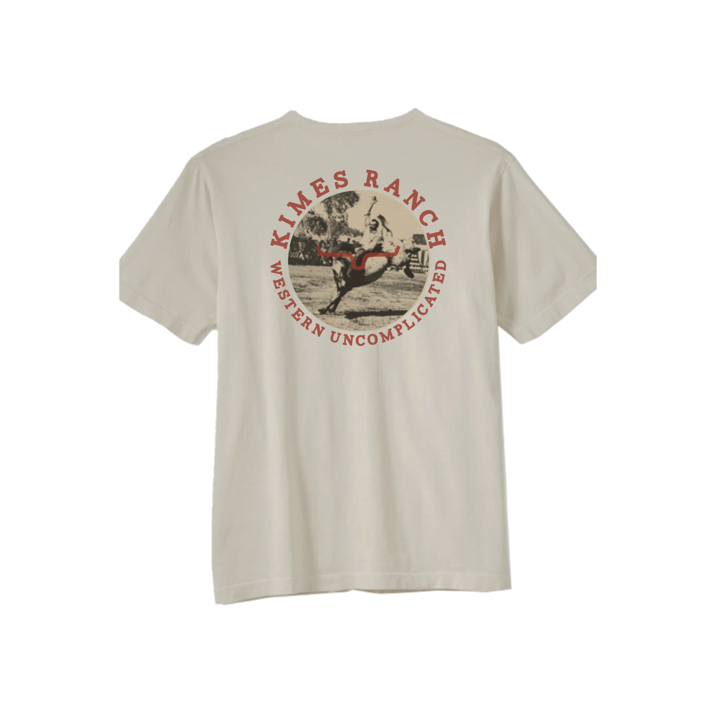 Kimes Ranch Men's 1956 Rodeo Graphic Western Natural T-Shirt MSH0000118-BE006