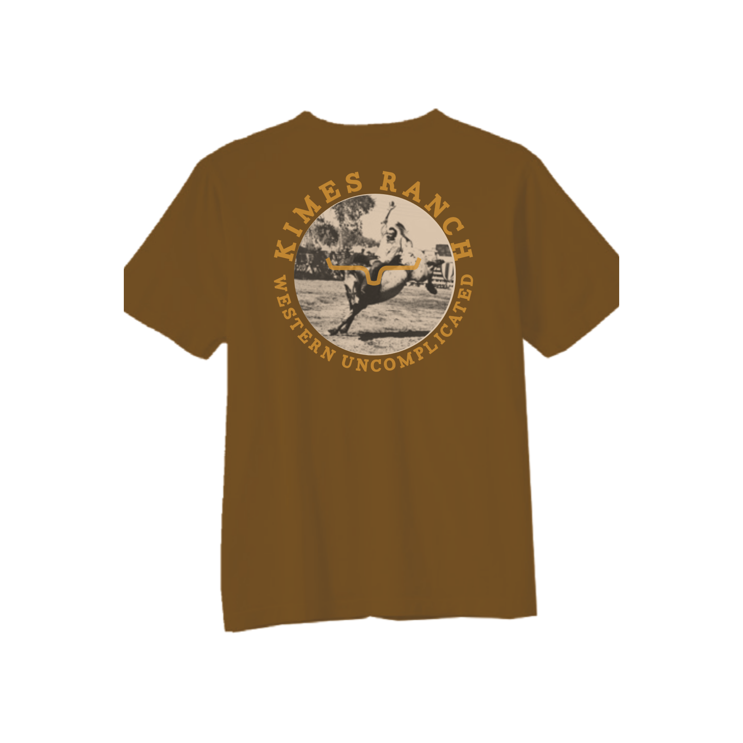 Kimes Ranch Men's 1956 Rodeo Graphic Western Brown T-Shirt MSH0000118-BN002