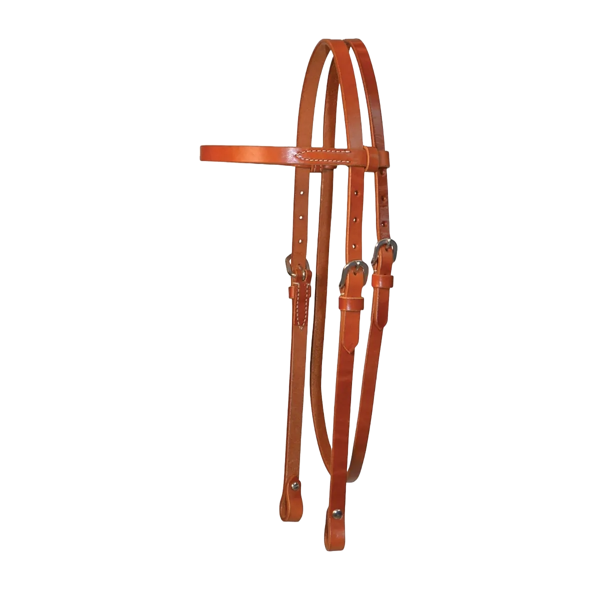 Circle Y Single Ply Browband Headstall Regular Oil
