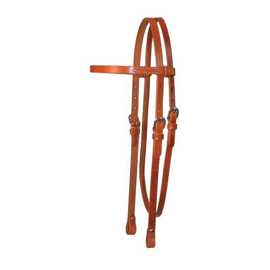 Circle Y Single Ply Browband Headstall Regular Oil