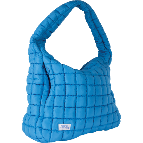 Simply Southern Ladies Quilted Cerulean Blue Hobo Shoulder Bag 0125-BAG-MARSH-HOBO-CERULEAN