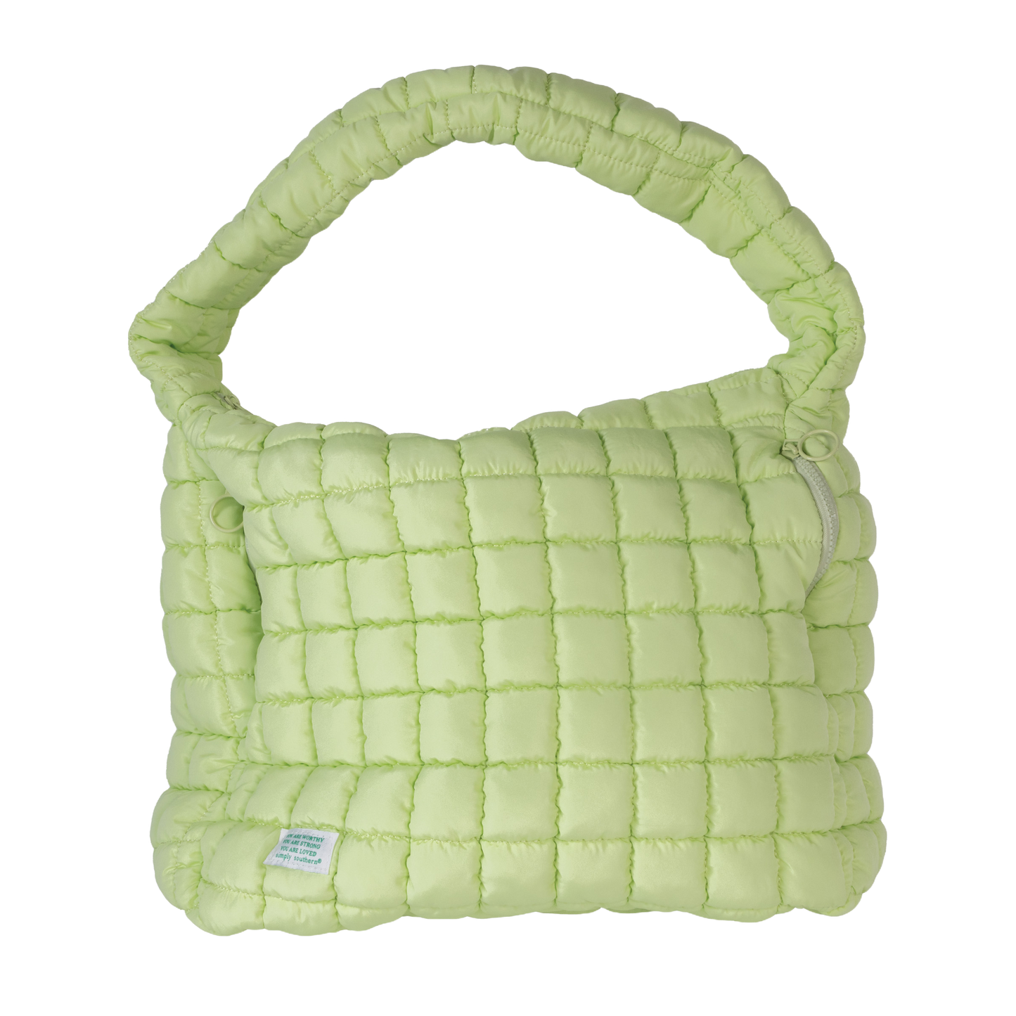 Simply Southern Quilted Sage Green Hobo Shoulder Bag 0125-BAG-MARSH-HOBO-SAGE