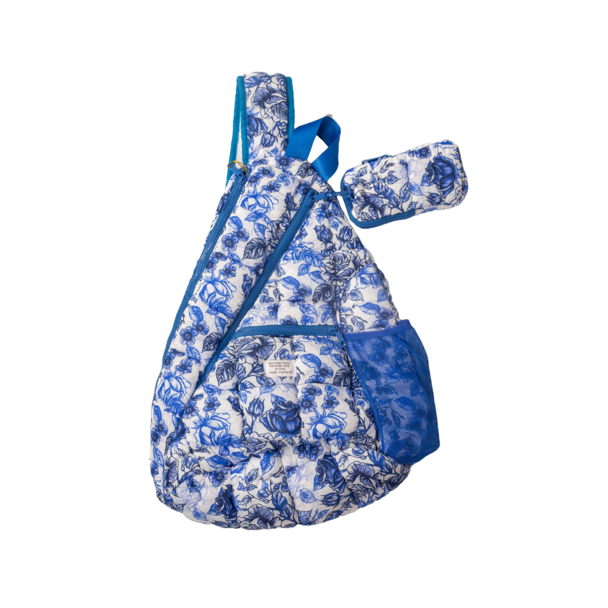 Simply Southern Blue Rose Sling Crossbody Bag 0125-BAG-MARSH-SLING-ROS