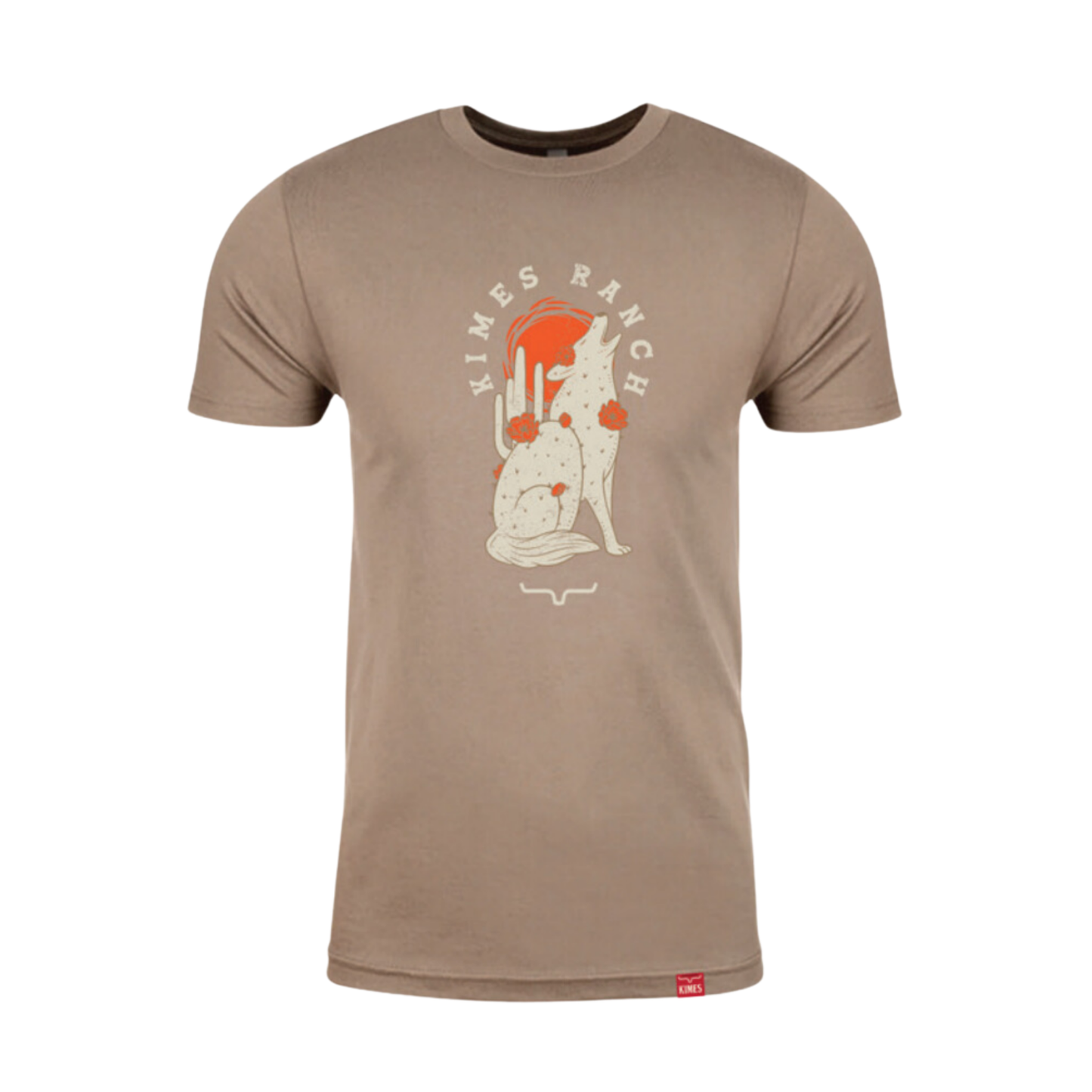Kimes Ranch Men's Night Call Coyote Tan Western T-Shirt MSH0000129-BE002