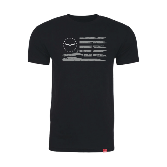 Kimes Ranch Men's Faded Glory USA Black Western T-Shirt MSH0000166-BK001