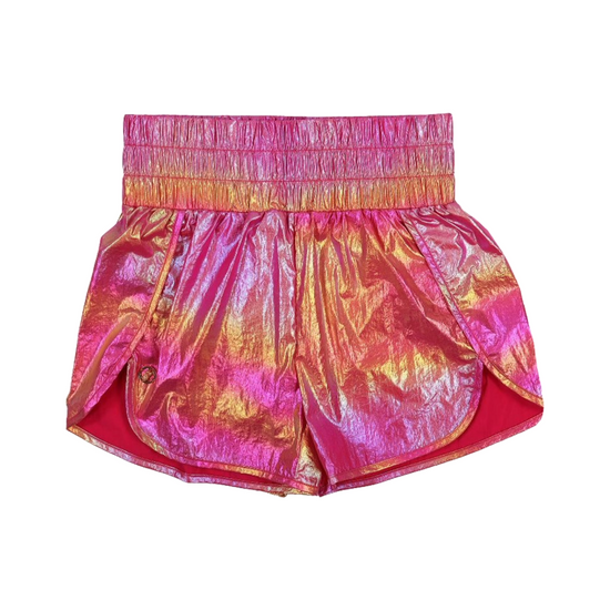 Simply Southern Ladies Pink Metallic Shorts 0124-SHORT-MTLC-PINK