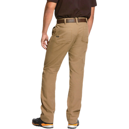 Ariat Men's Rebar M4 Relaxed DuraStretch Made Tough Khaki Straight leg Jeans 10030232