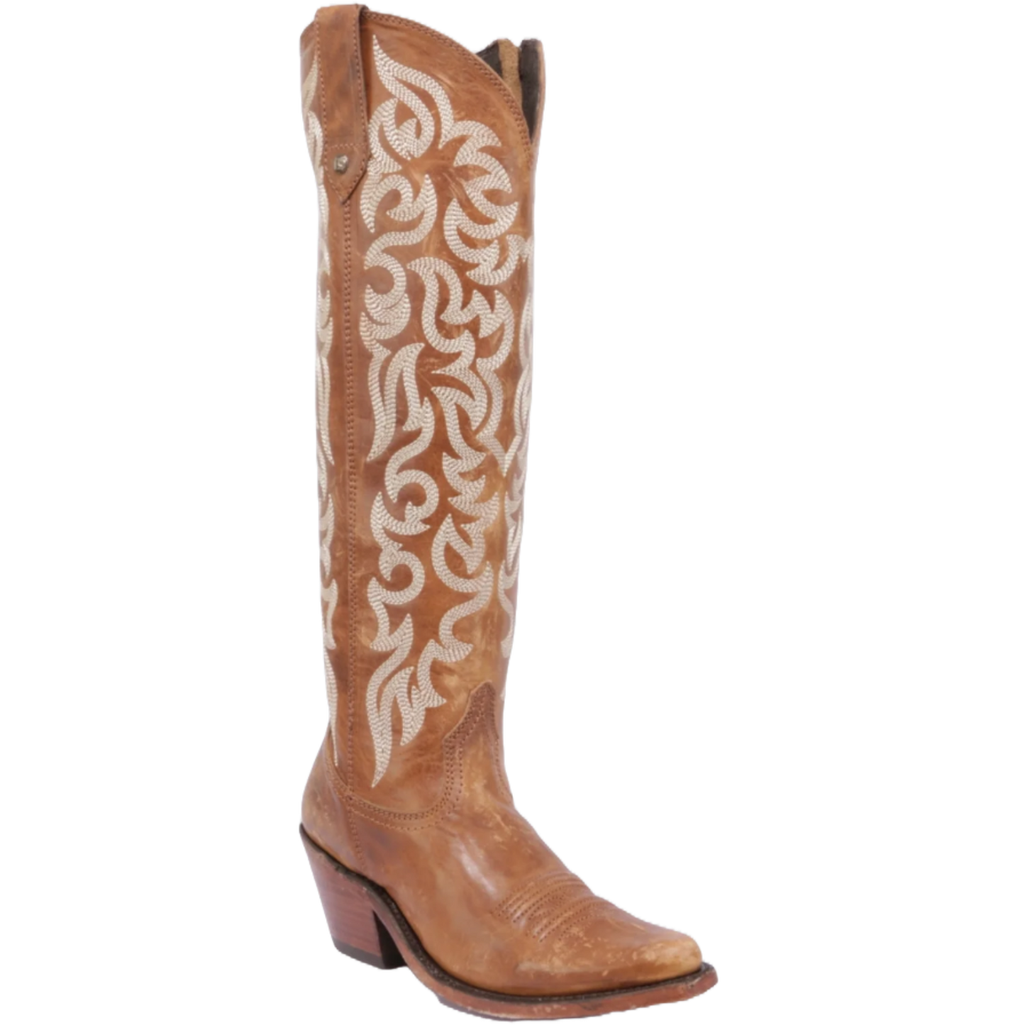 Liberty Black Ladies Embroidered Allie Mossil Tan Western Boots LB-712988G