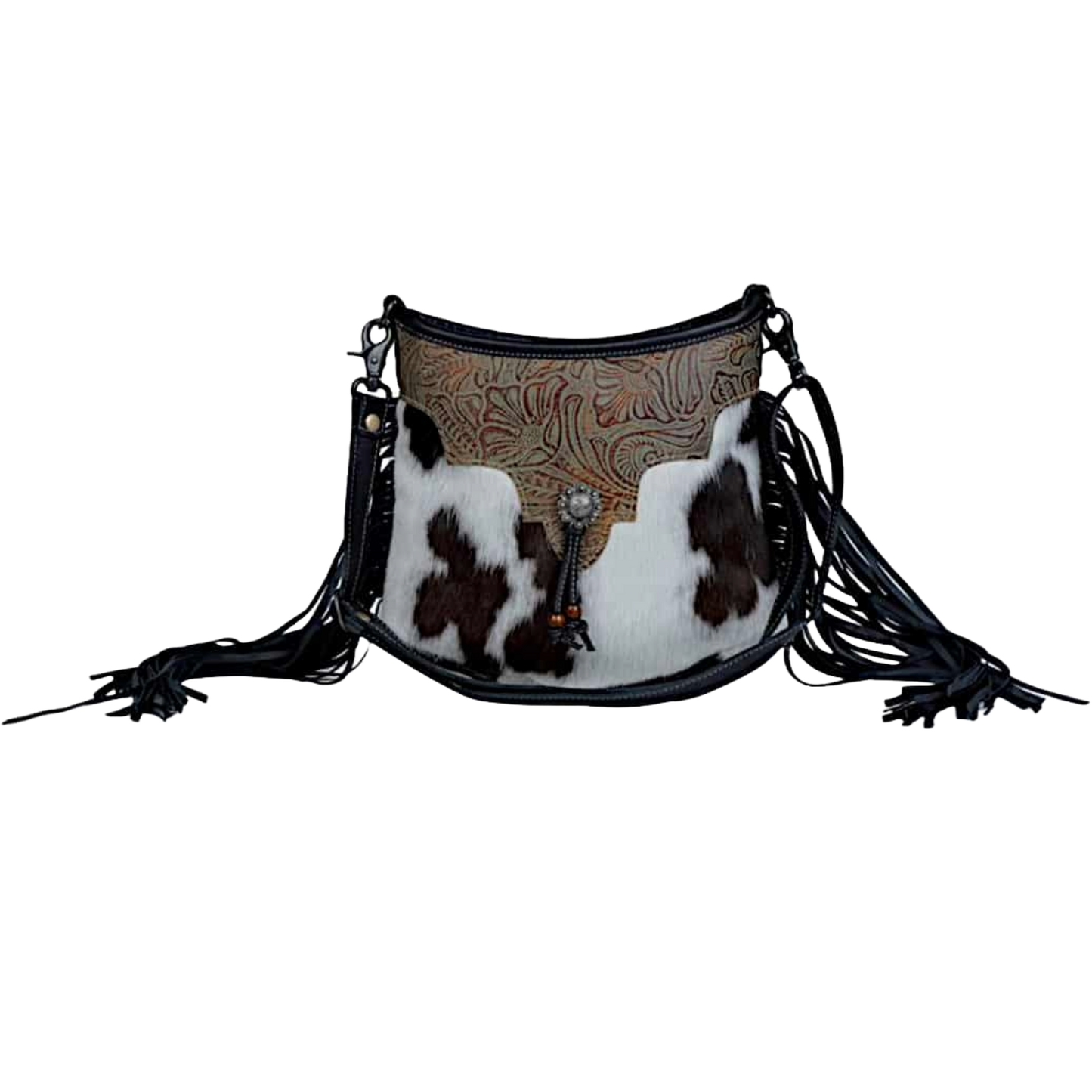 Myra Bag Ladies Configure Leather & Hairon Western Shoulder Bag S-3378