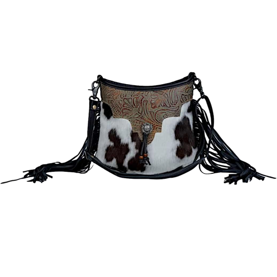 Myra Bag Ladies Configure Leather & Hairon Western Shoulder Bag S-3378