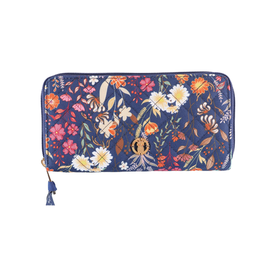 Simply Southern Ladies Navy Zip Wallet 0224-BAG-ZIPWLT-NVYFLD