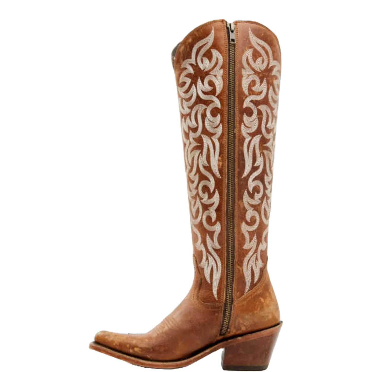 Liberty Black Ladies Embroidered Allie Mossil Tan Western Boots LB-712988G