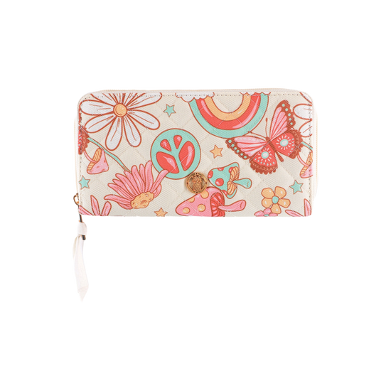 Simply Southern Ladies Peace Zip Wallet 0224-BAG-ZIPWLT-PEACE