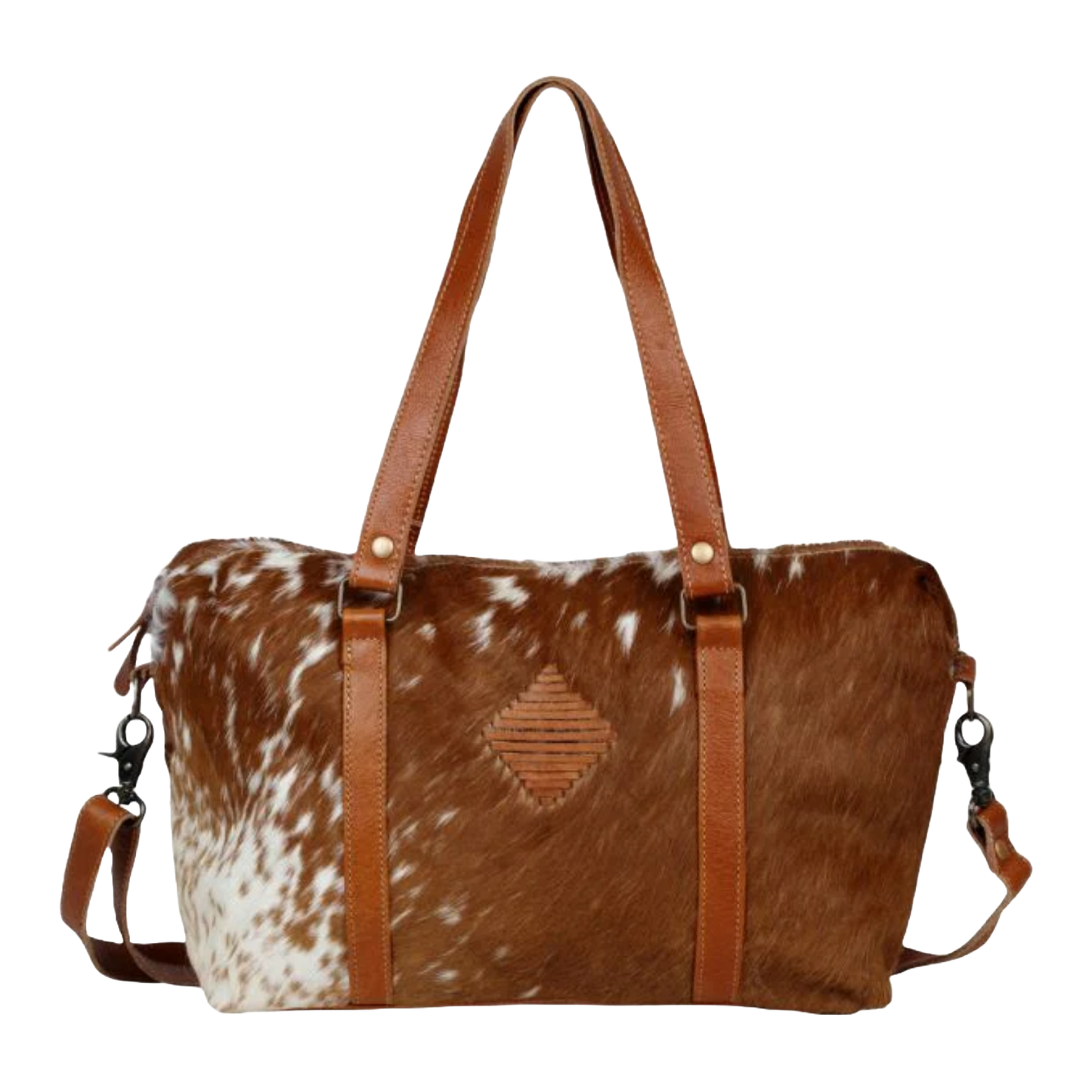 Myra Bag Ladies Leather Lust Mini Brown Duffle Bag S-2553