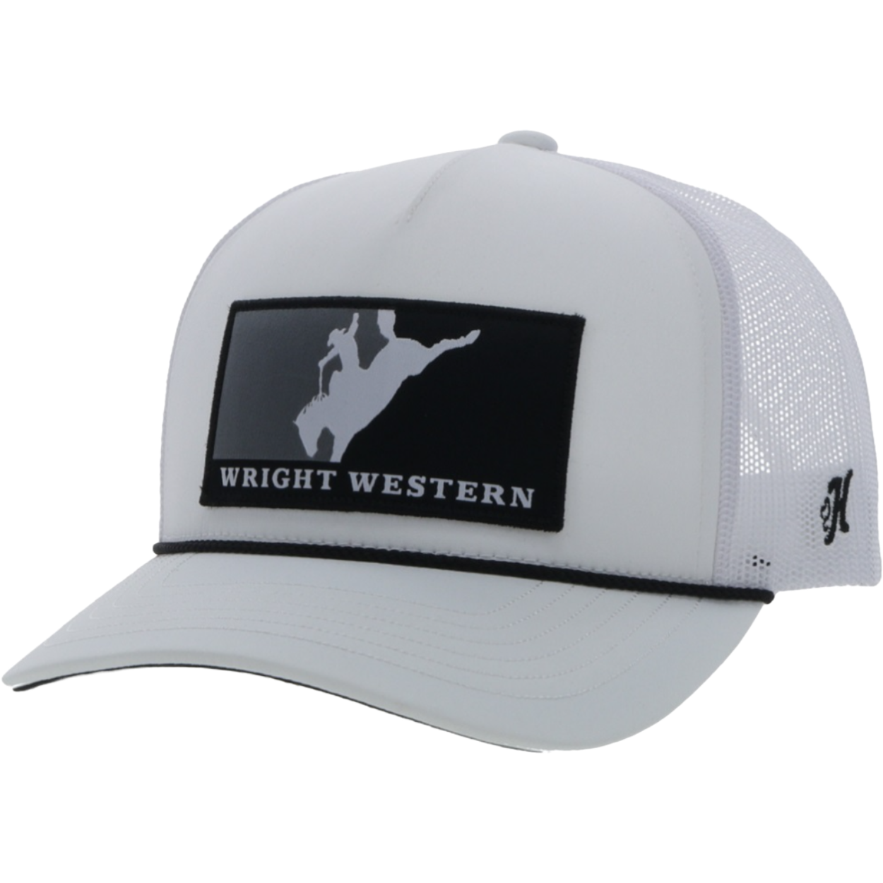 Hooey Wright Brothers Western White Trucker Cap WB012