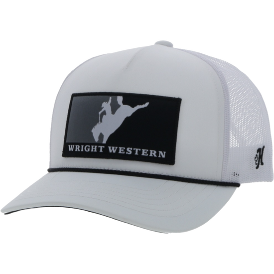 Hooey Wright Brothers Western White Trucker Cap WB012