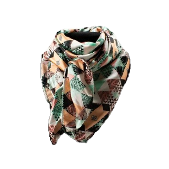 M&F Ladies Vice Tribal Multicolor Silk Wild Rag Scarf 0910797