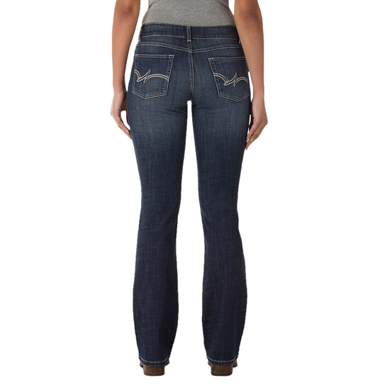 Wrangler® Ladies Bootcut Dark Do Wash Denim Jeans 09MWZDO