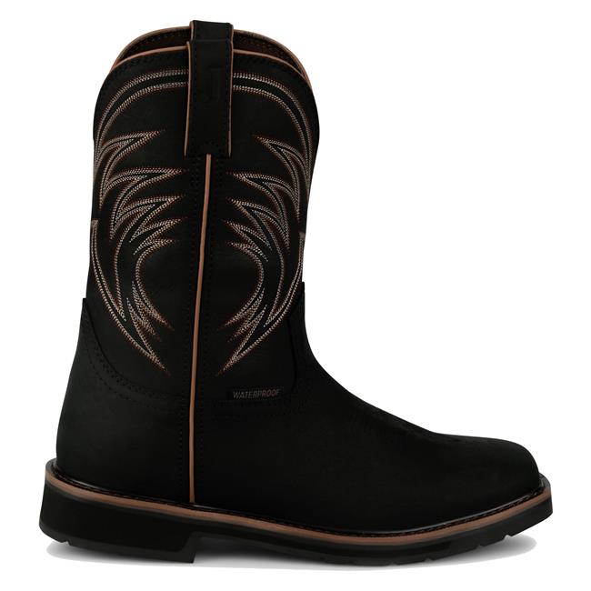 Justin Men's Widowmaker Waterproof Black Western Boots SE4240