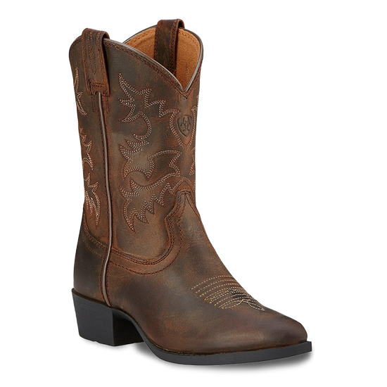 Ariat Children’s Heritage Western Brown Leather Cowboy Boots 10001825