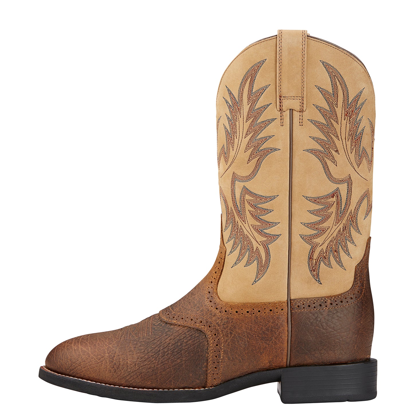 Ariat Men's Heritage Stockman Tumbled Brown Western Boot 10002247