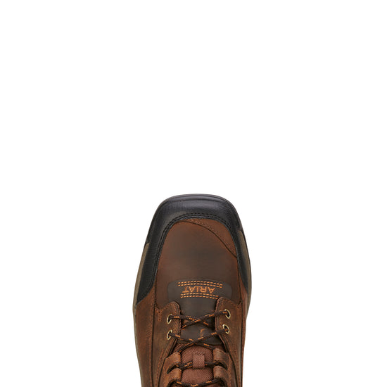 Ariat Men's Terrain Steel Toe Distressed Brown Ankle Work Boot 10016379