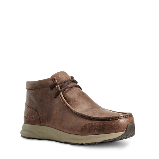 Ariat® Men's Spitfire Cowboy Brown Leather Driving Moc Shoes 10029641