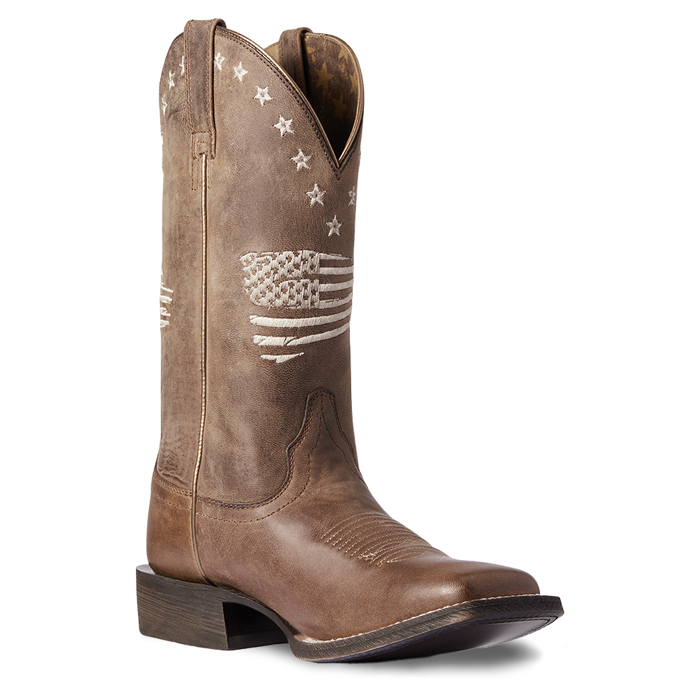 Ariat Ladies Circuit Patriot Weathered Tan Tall Boots 10038388