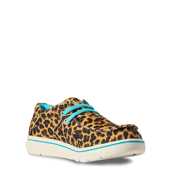 Ariat Children's Hilo Sparkle Brown Leopard Casual Shoes 10038446