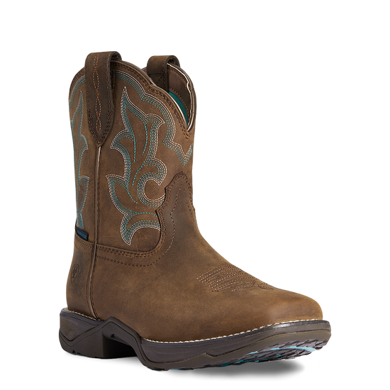 Ariat Ladies Anthem Shortie II Waterproof Brown Boots 10038966