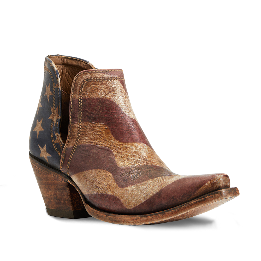 Ariat Ladies Dixon Old Patriot Snip Toe Booties 10040293