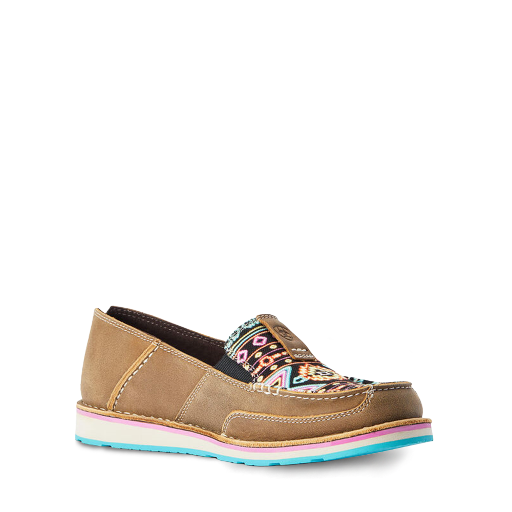 Ariat® Ladies Cruiser Brown Bomber & Neon Lights Shoes 10042532
